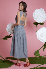 Theo Gingham Dress - Black