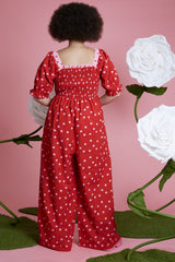 Raye Polka Dot Jumpsuit - Curve