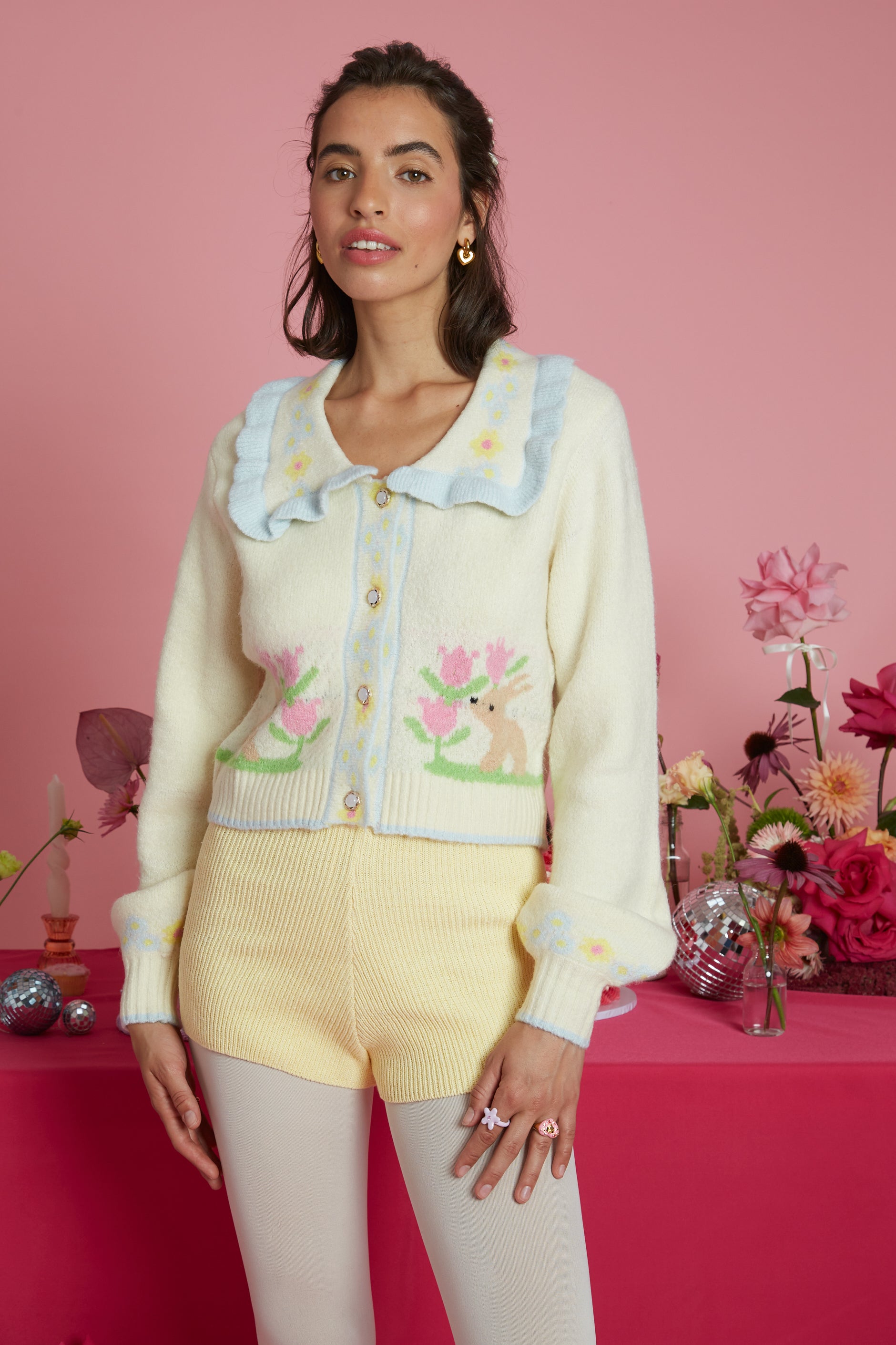 Belle Bunny Collar Detail Cardigan