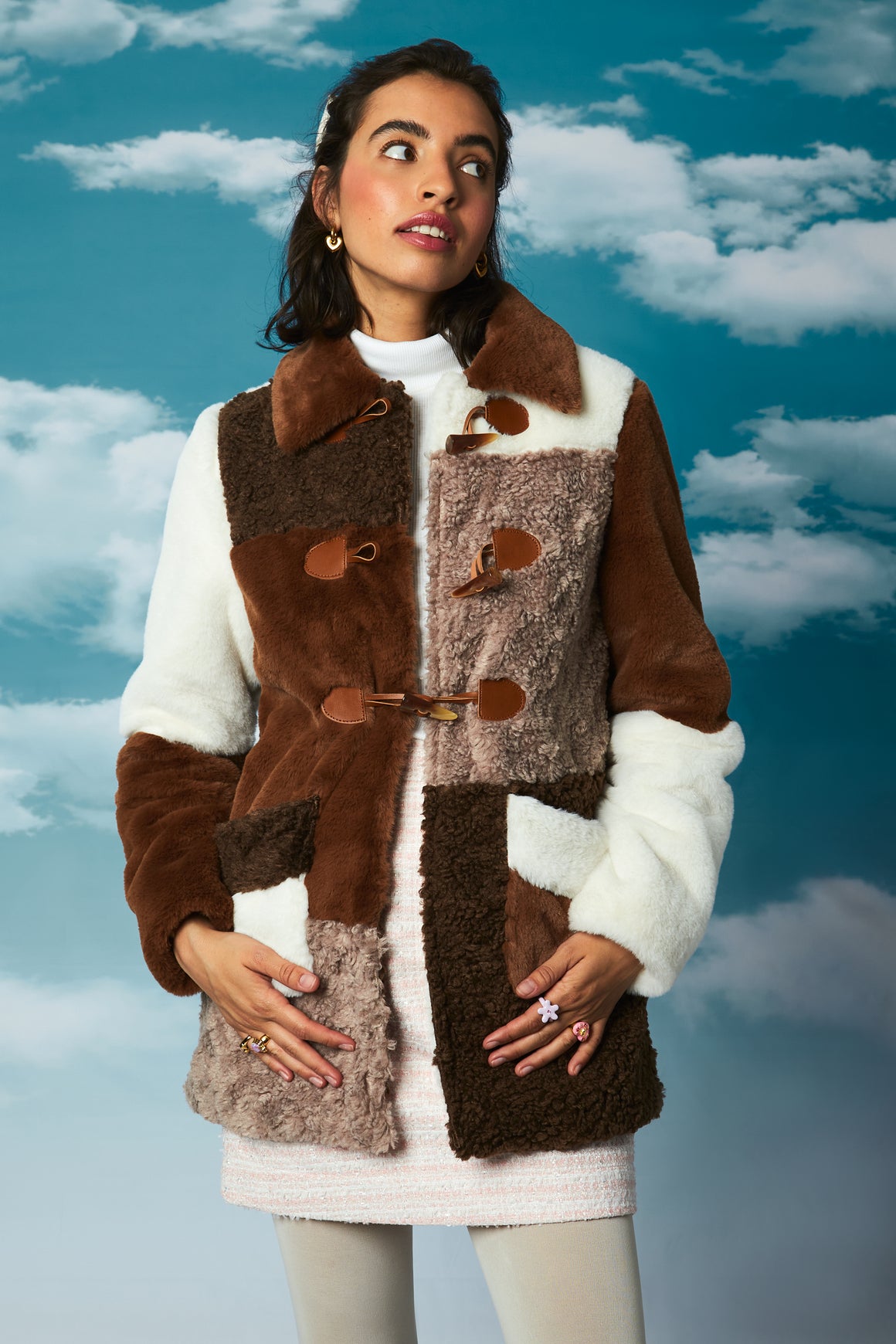 Berty Teddy Coat - Brown