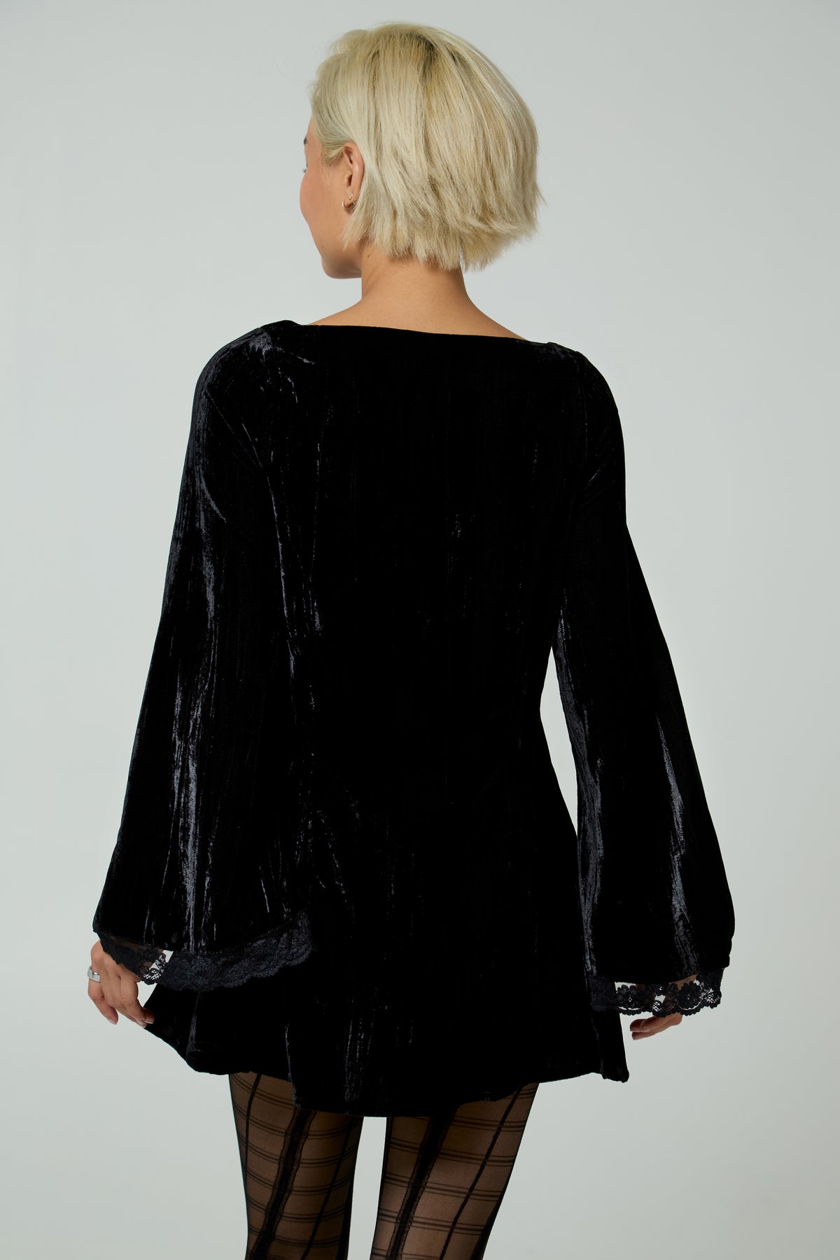 Sable Black Velvet Dress