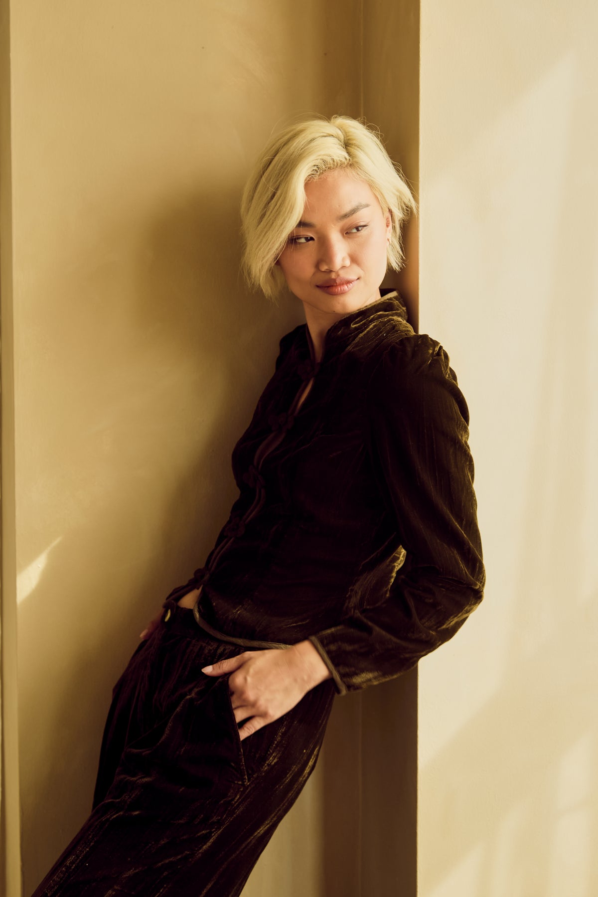 Odette Velvet Military jacket