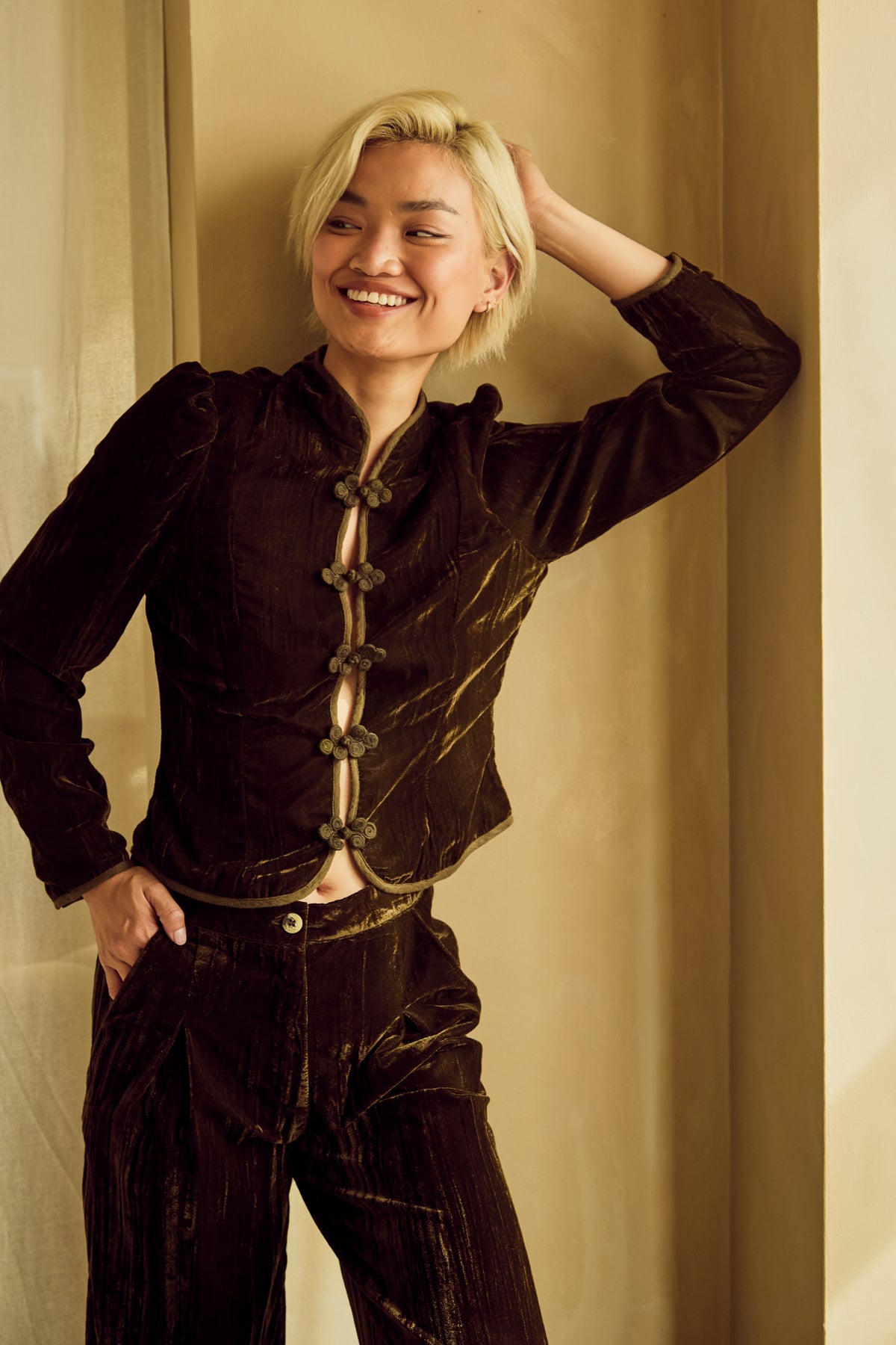Odette Velvet Military jacket
