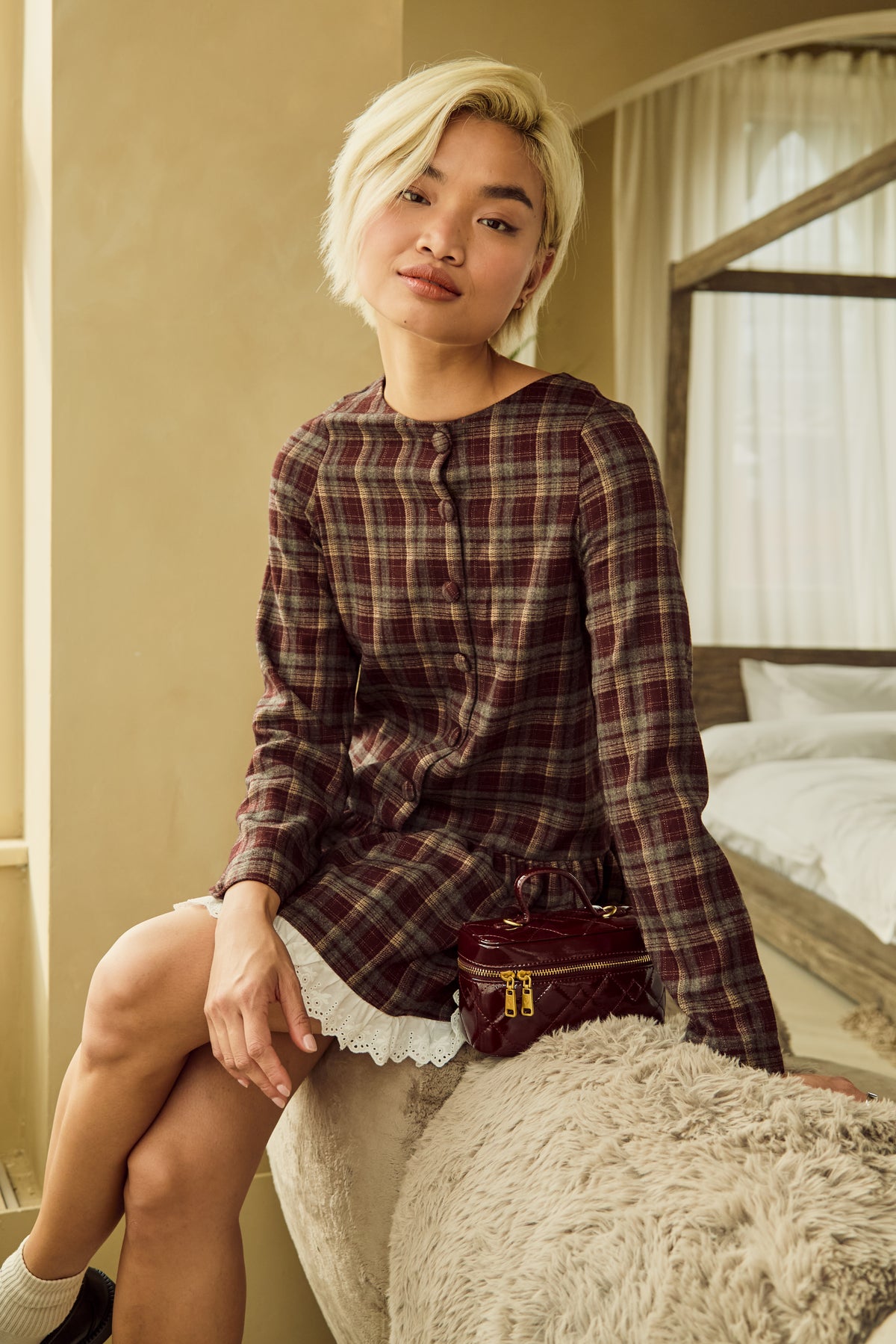 Ophelia Check Dress