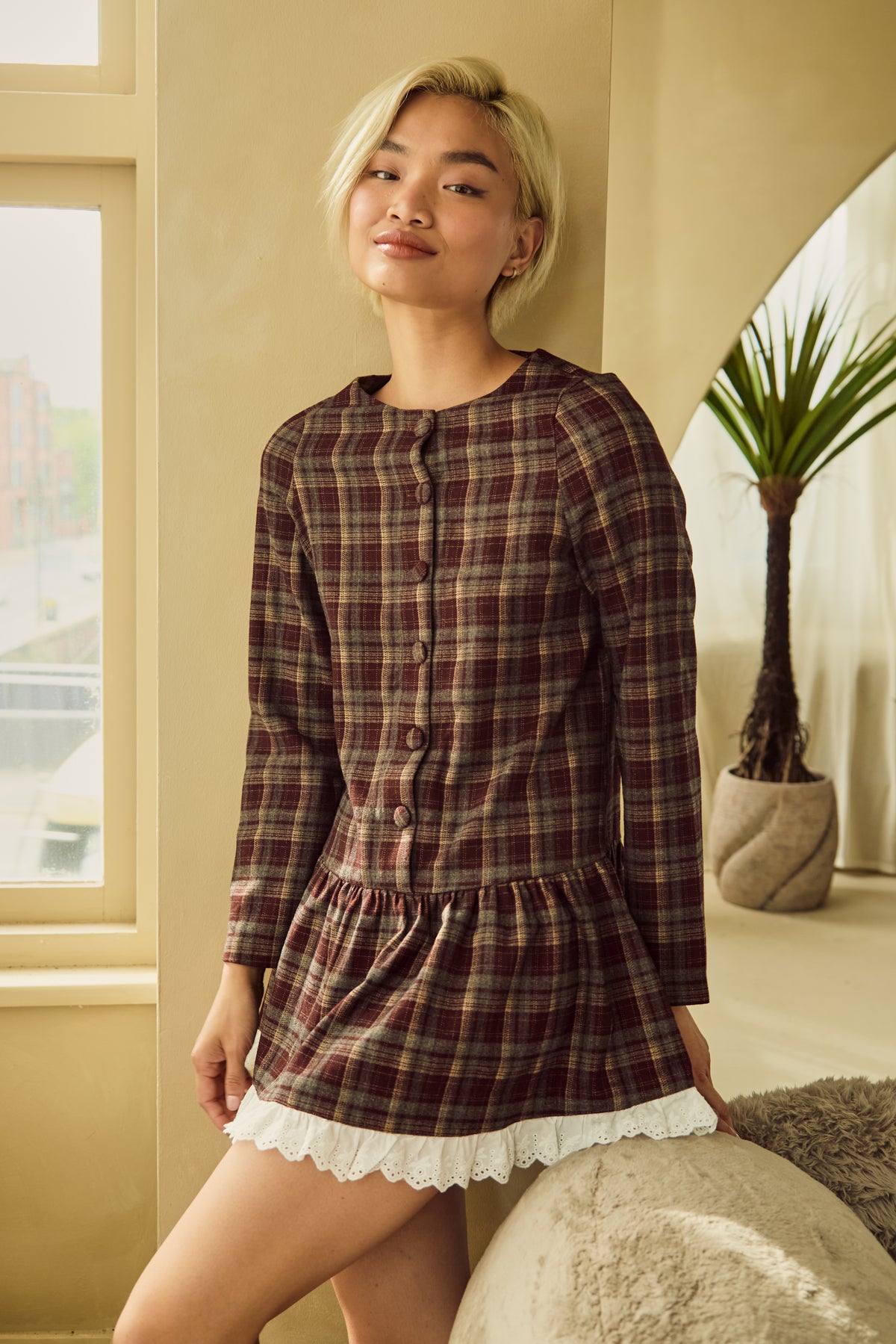 Ophelia Check Dress