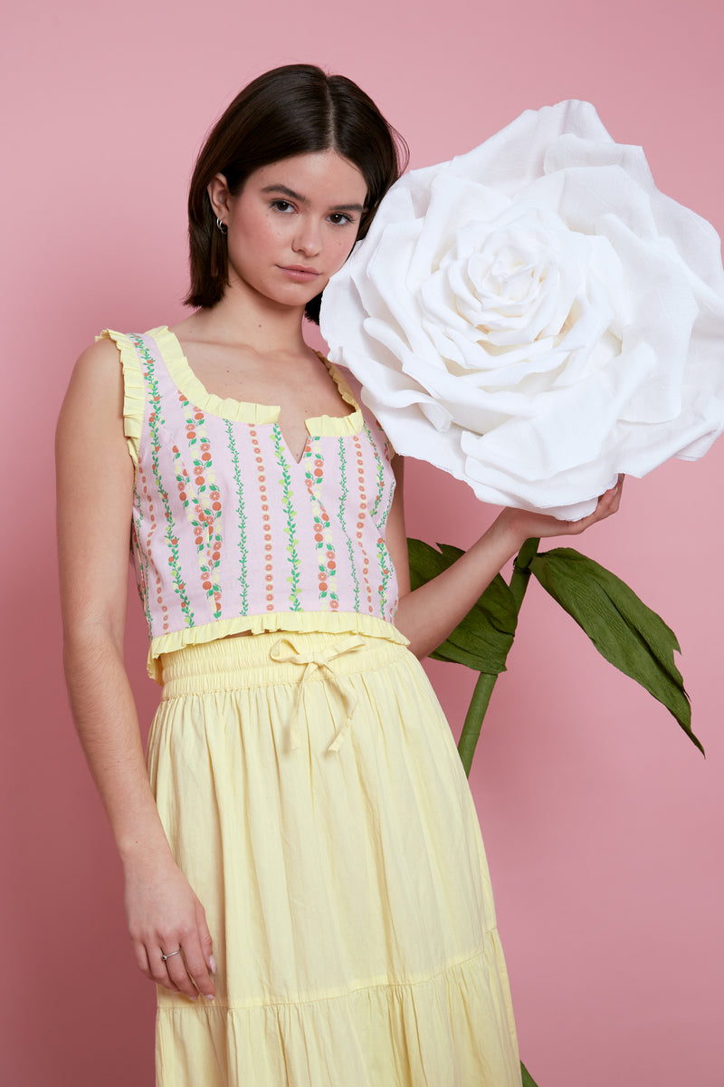 Clementine Corset Top - Pink