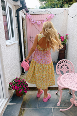 Primrose Smock Midi Dress - Yellow
