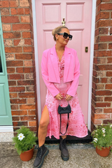 Estella Midi Tea Dress - Pink