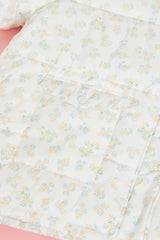 Frankie Floral Puffer Jacket - Curve