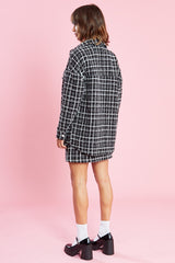 Tweed Mini Skirt <br/> Black