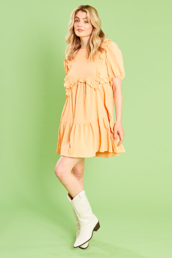 Marnie Smock Dress - Orange