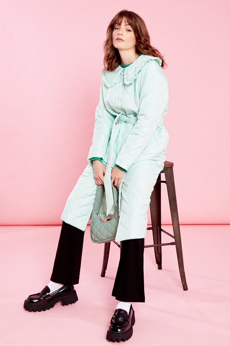 Flossie Padded Coat - Mint