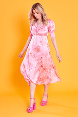 Estella Midi Tea Dress - Pink