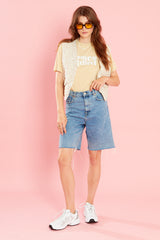 Pause & Reflect Graphic Tee - Beige